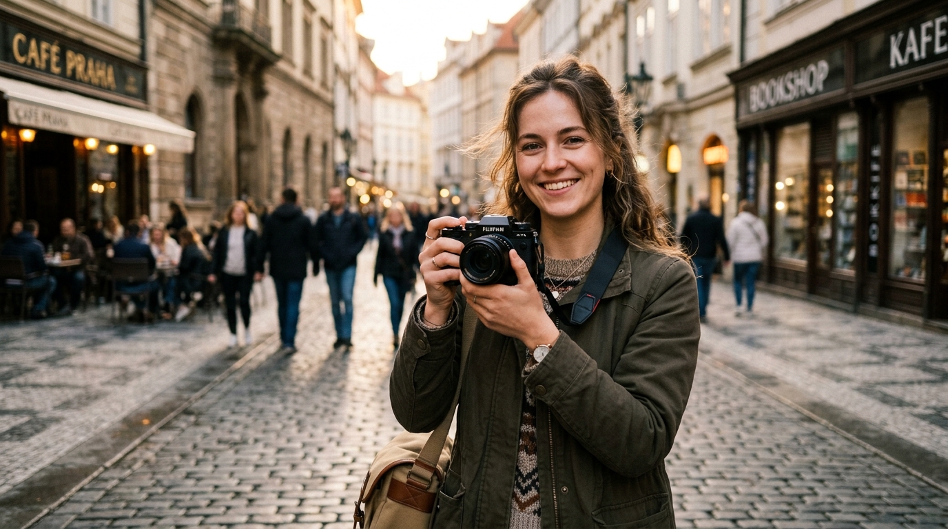 Портрет фотографа, созданный Google